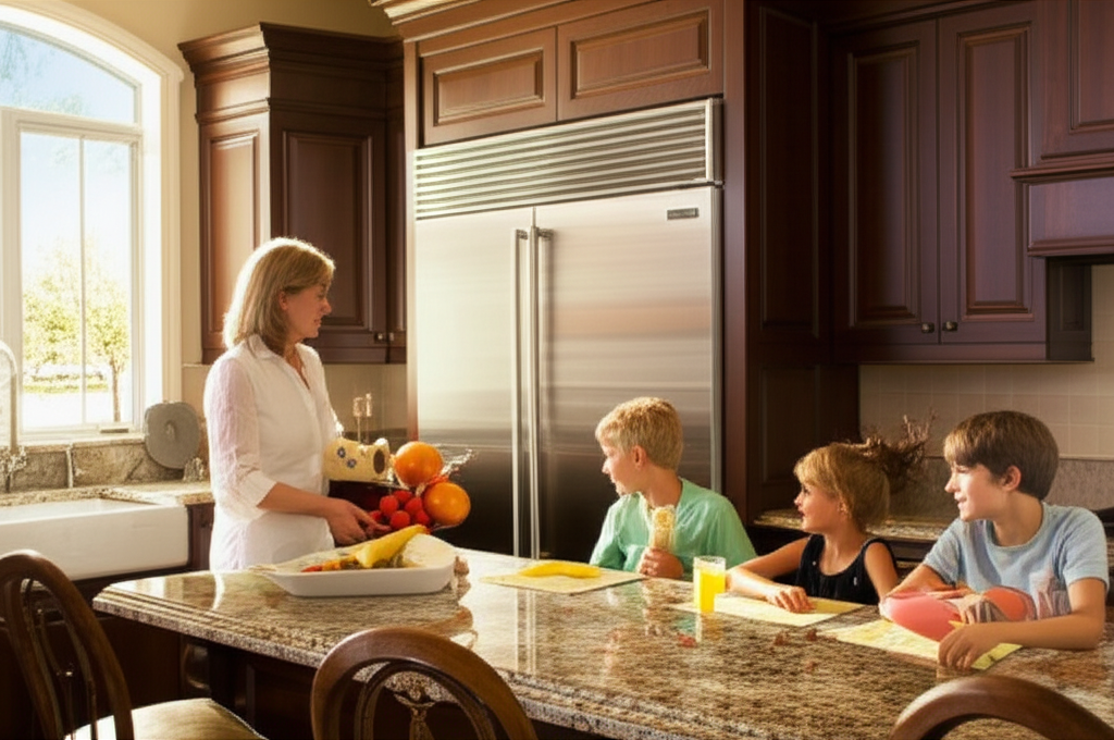 Homeowner enjoying a well-functioning kitchen with repaired appliances
